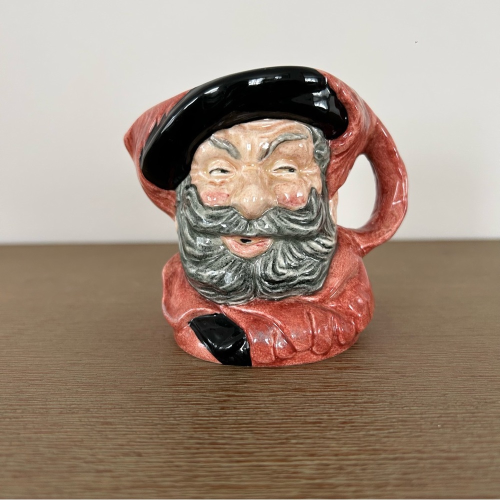 Royal Doulton Sir John Falstaff 4" Toby Mug Jug Pitcher D6385 Vtg 1949 England